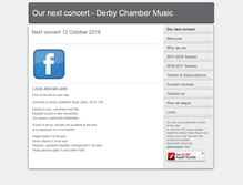 Tablet Screenshot of derbychambermusic.org